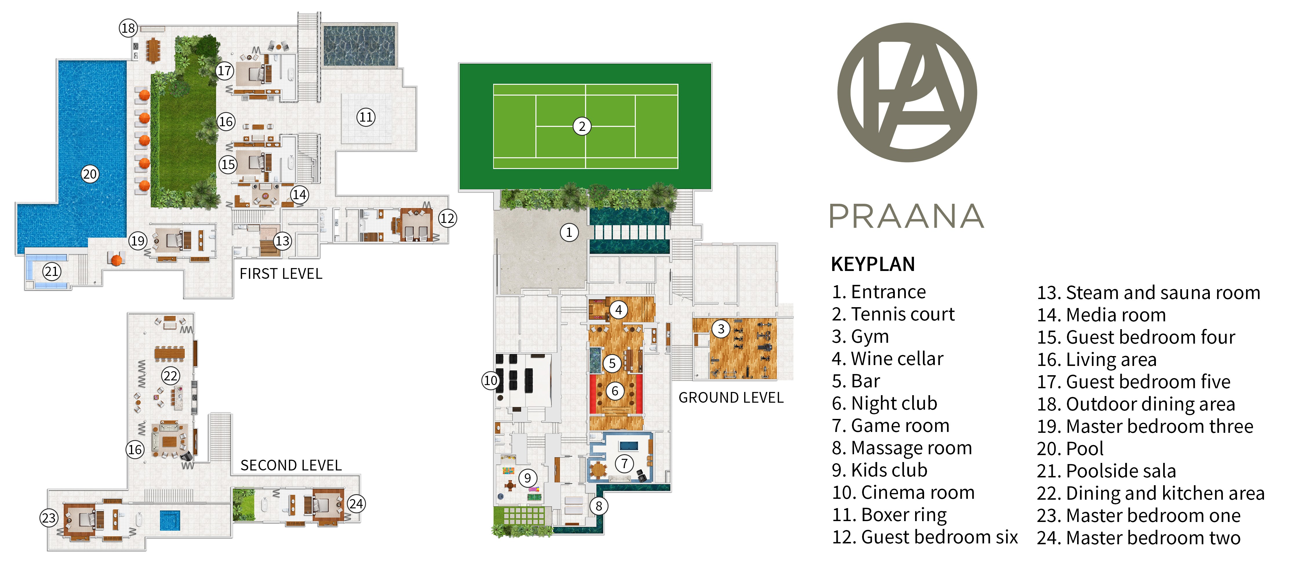 Panacea Retreat Residence - Praana - Floorplan
